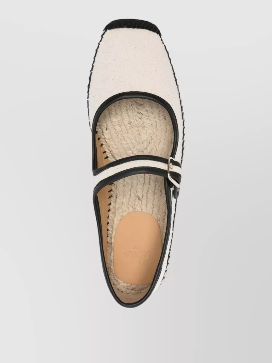 Castaner Padua Buckle Detail Espadrille Ballet Flats