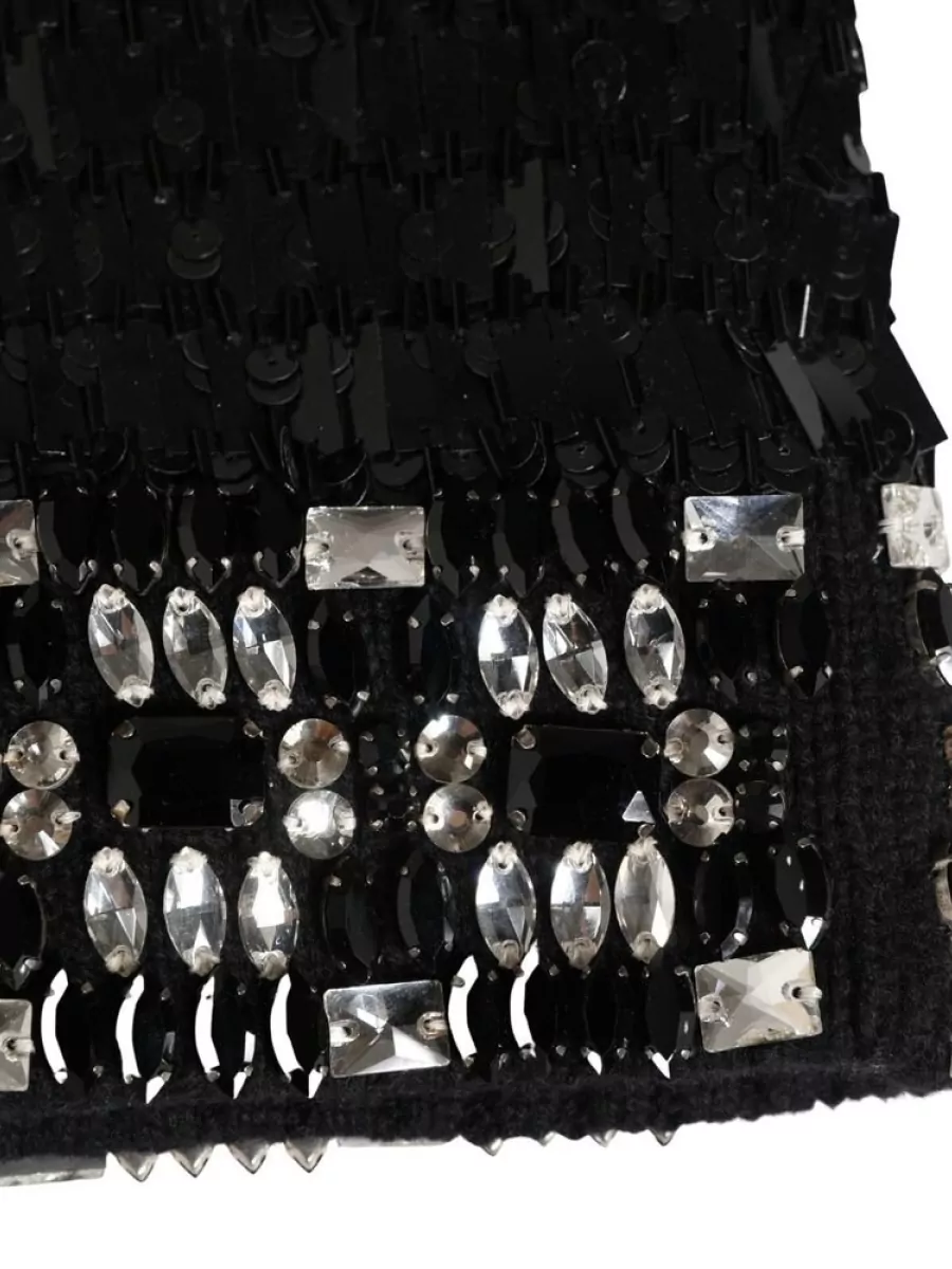 Dolce&Gabbana Wool Crystal Embellished Balaclava