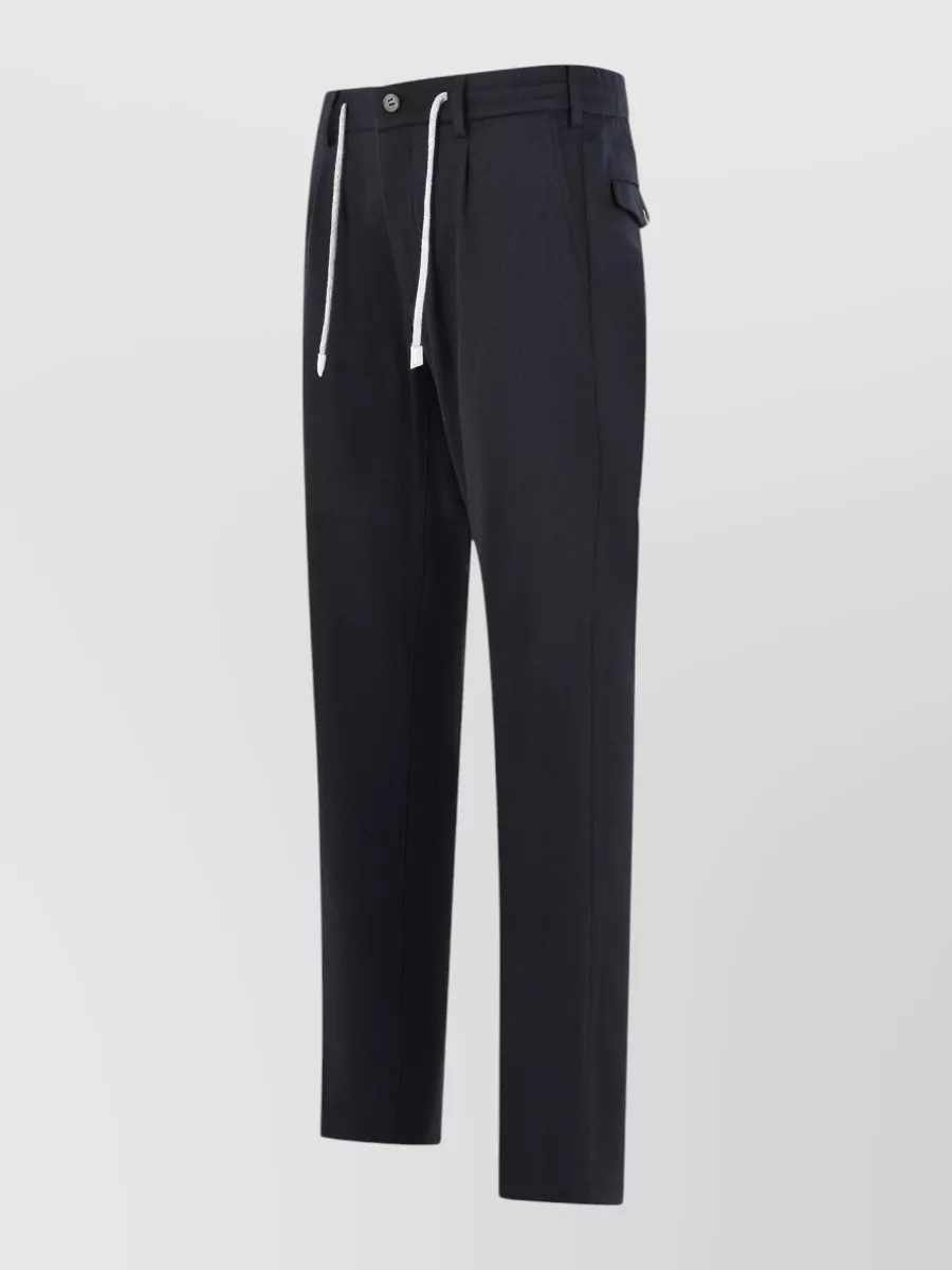 Eleventy Wool-Blend Straight-Leg Trousers