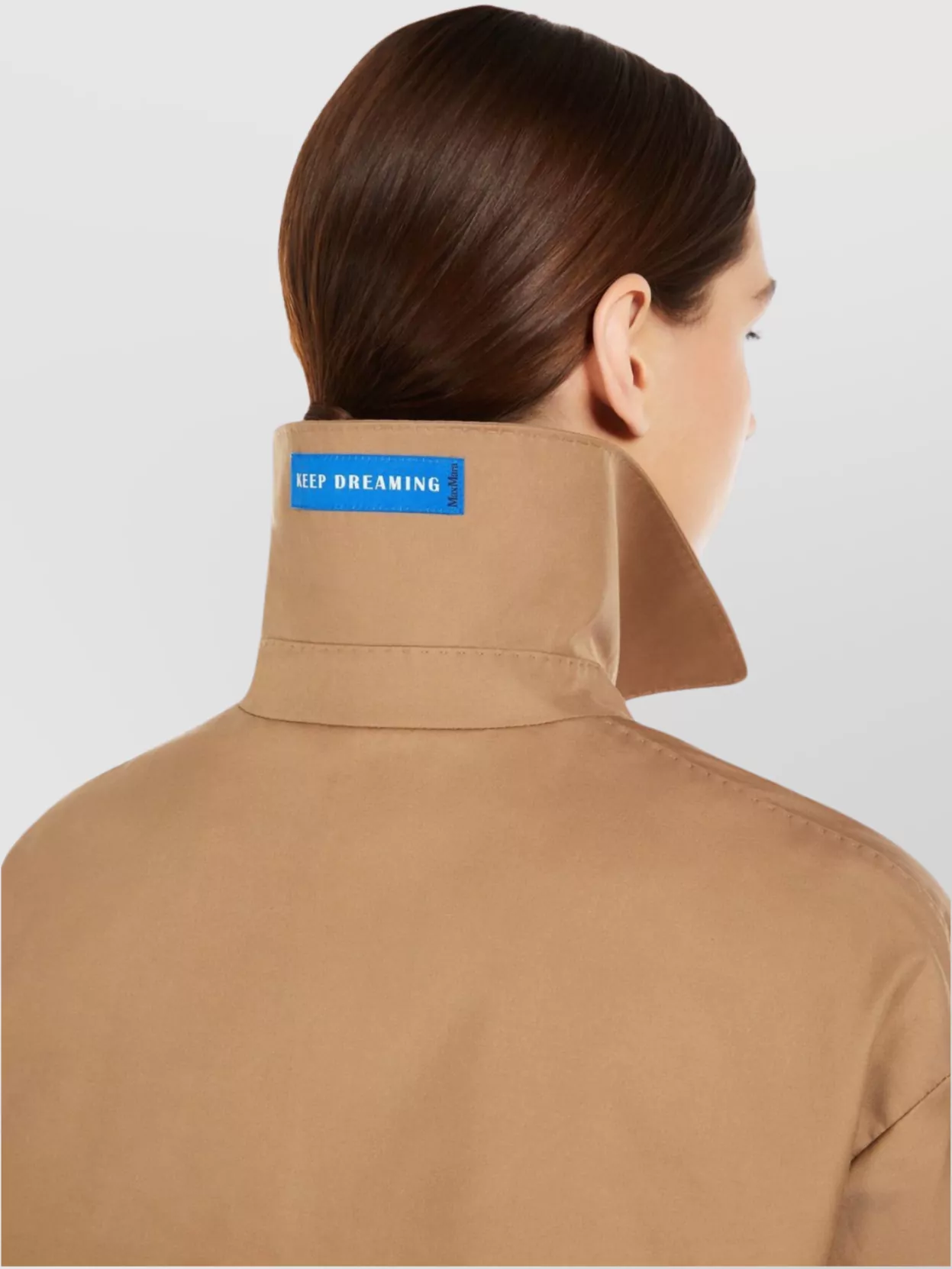 Max Mara Short Twill Trench Coat Water-Repellent