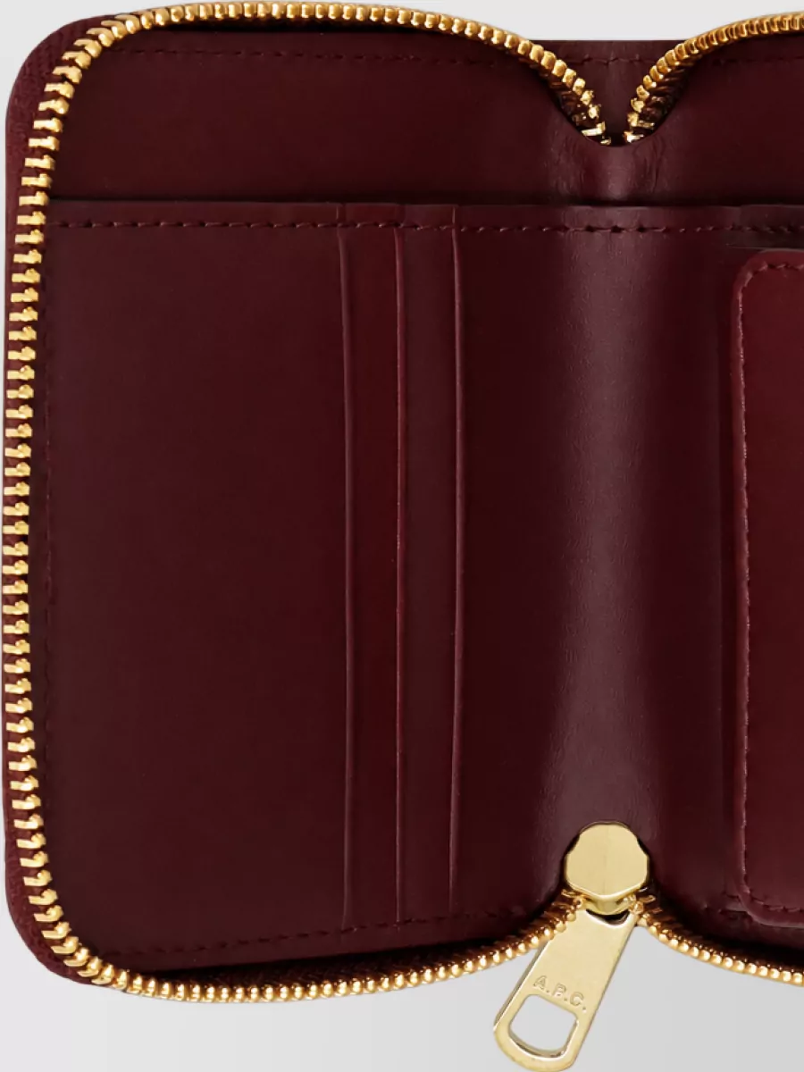 A.P.C. leather zip wallet