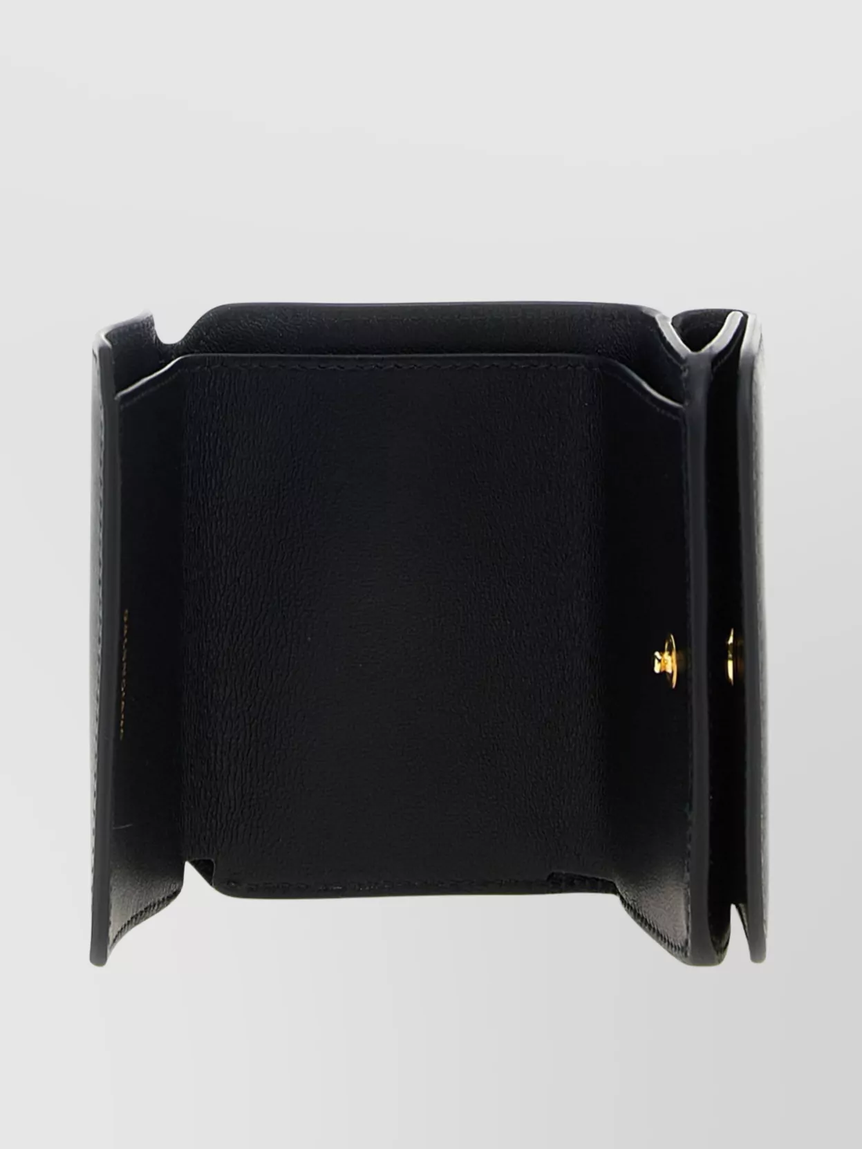Balenciaga Mini Leather Cash 2.0 Trifold Wallet In Black