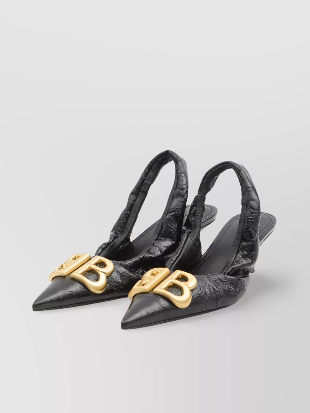 Balenciaga Arena Lambskin Leather Slingback Pumps