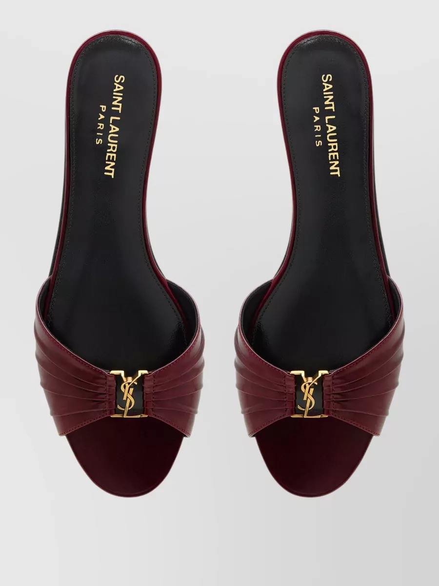 Saint Laurent Leather Babylone Mules