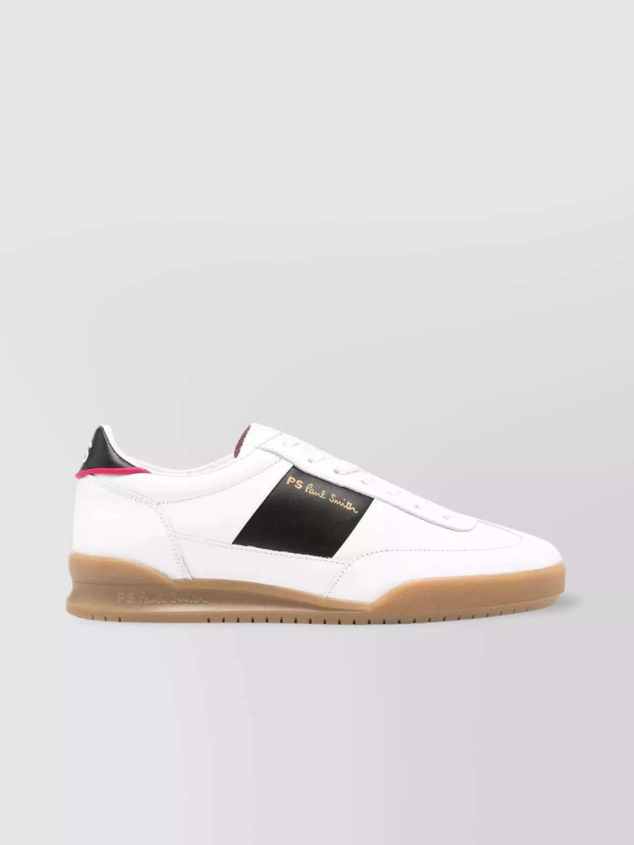 Paul Smith Leather Panelled Round Toe Sneakers