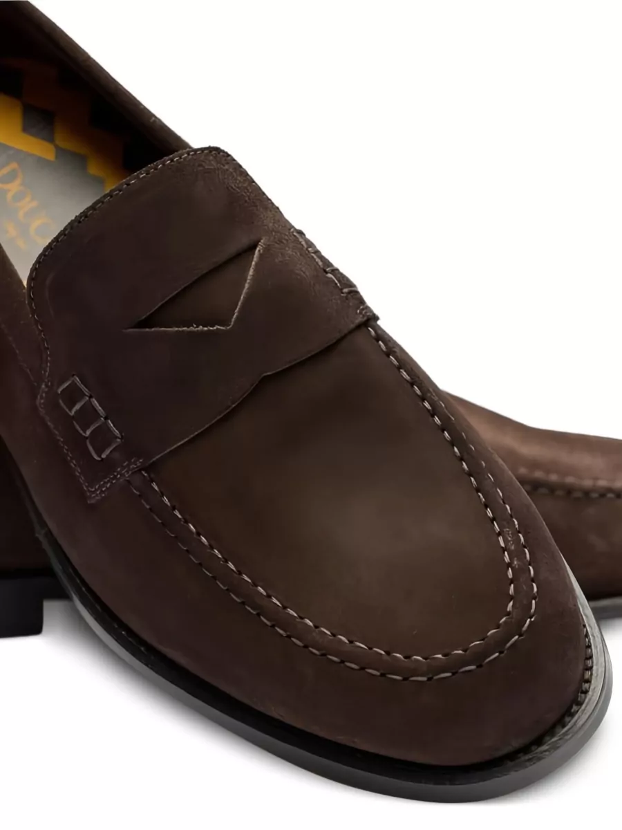 Doucal's Leather Penny Loafers