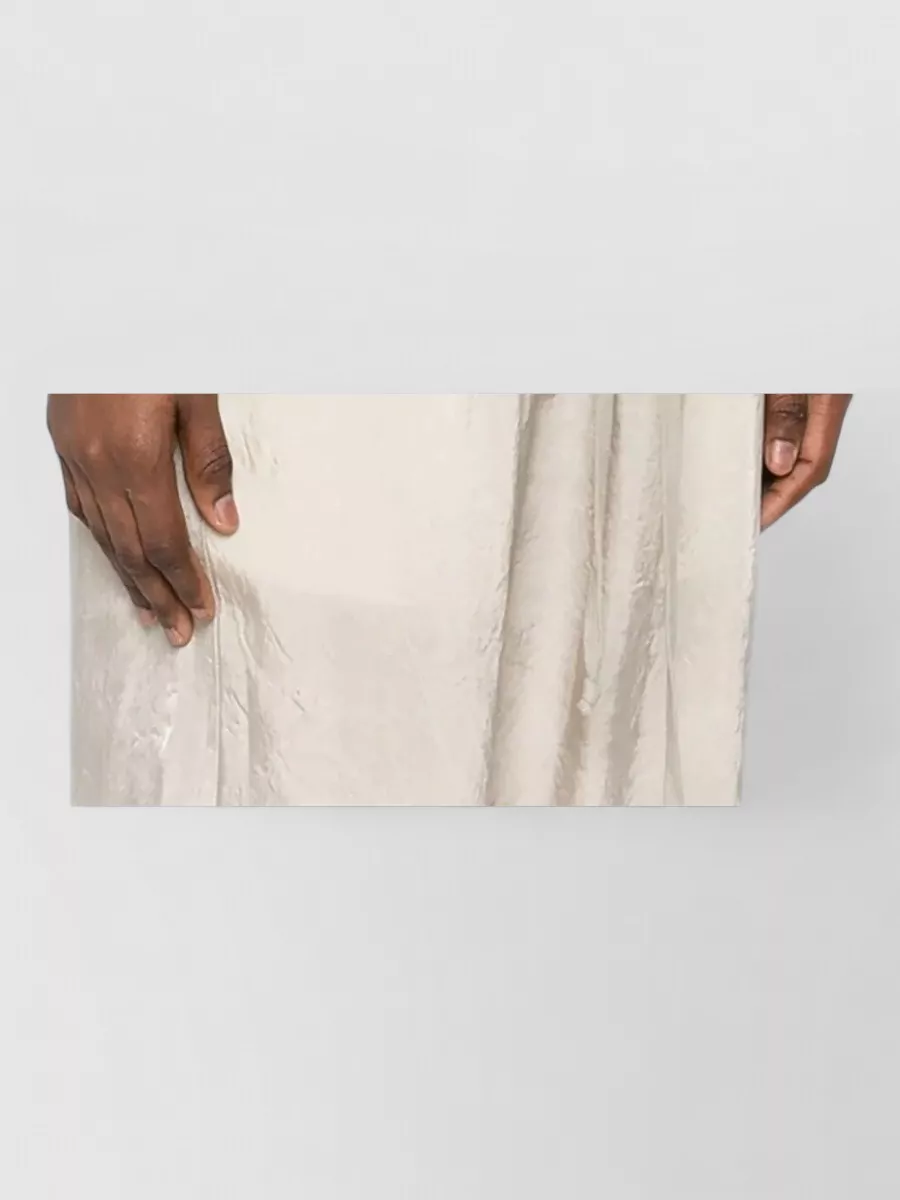 Rick Owens Long Sleeve Cropped Ribbed Stretch Top