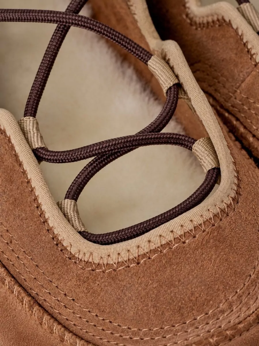Ugg Leather Lace-Up Sneakers