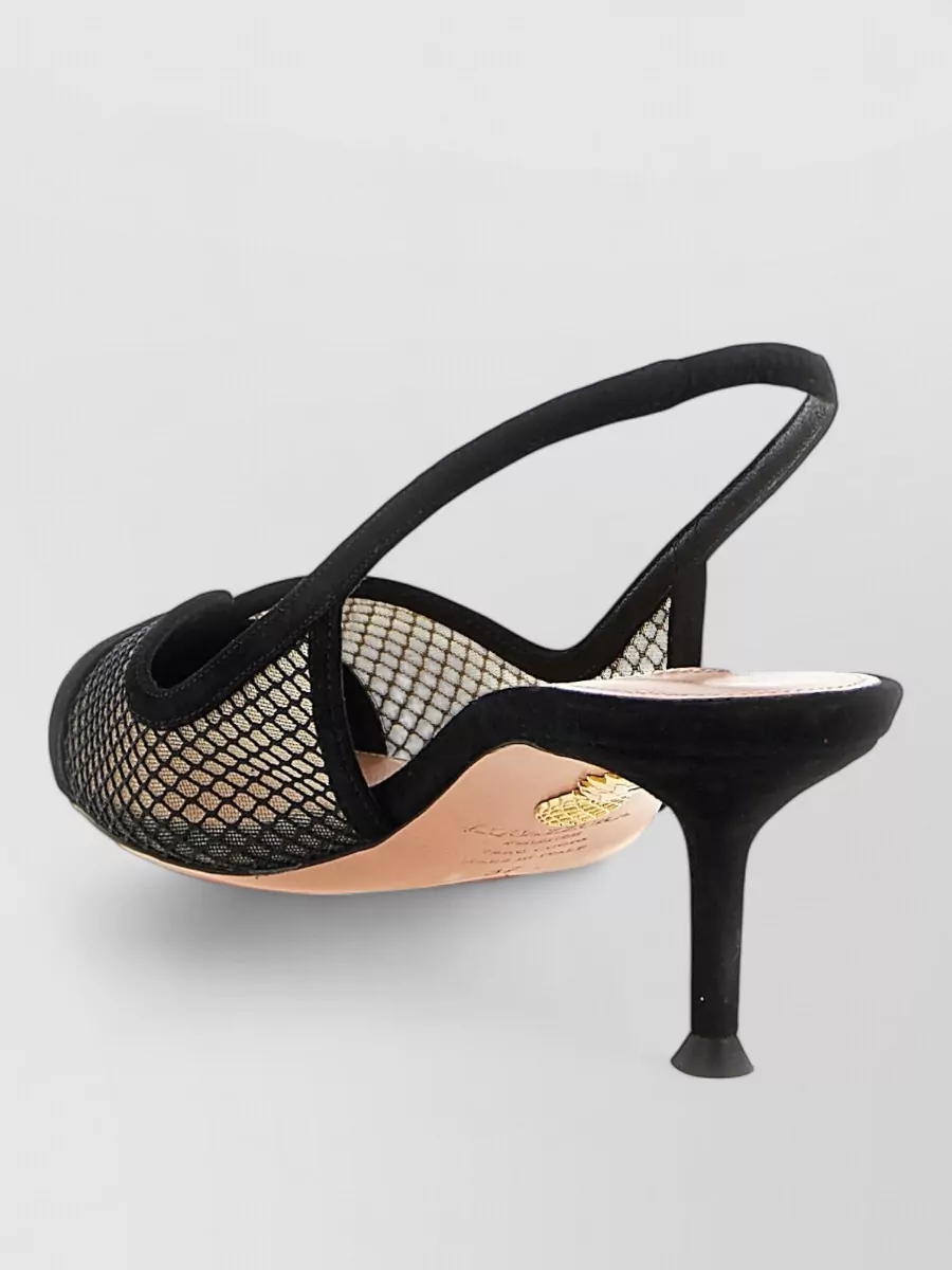 Aquazzura Mesh Slingback Pumps