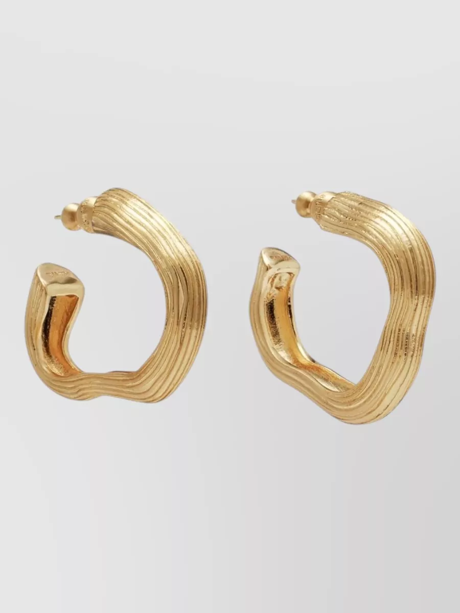 Cult Gaia Brass-Plated Drop Earrings