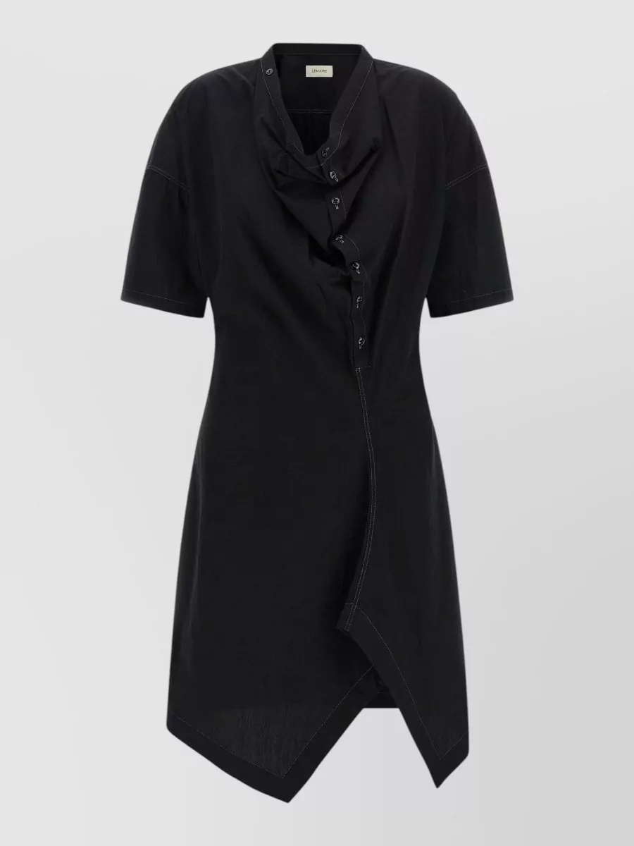 Lemaire Cotton Asymmetric Midi Dress