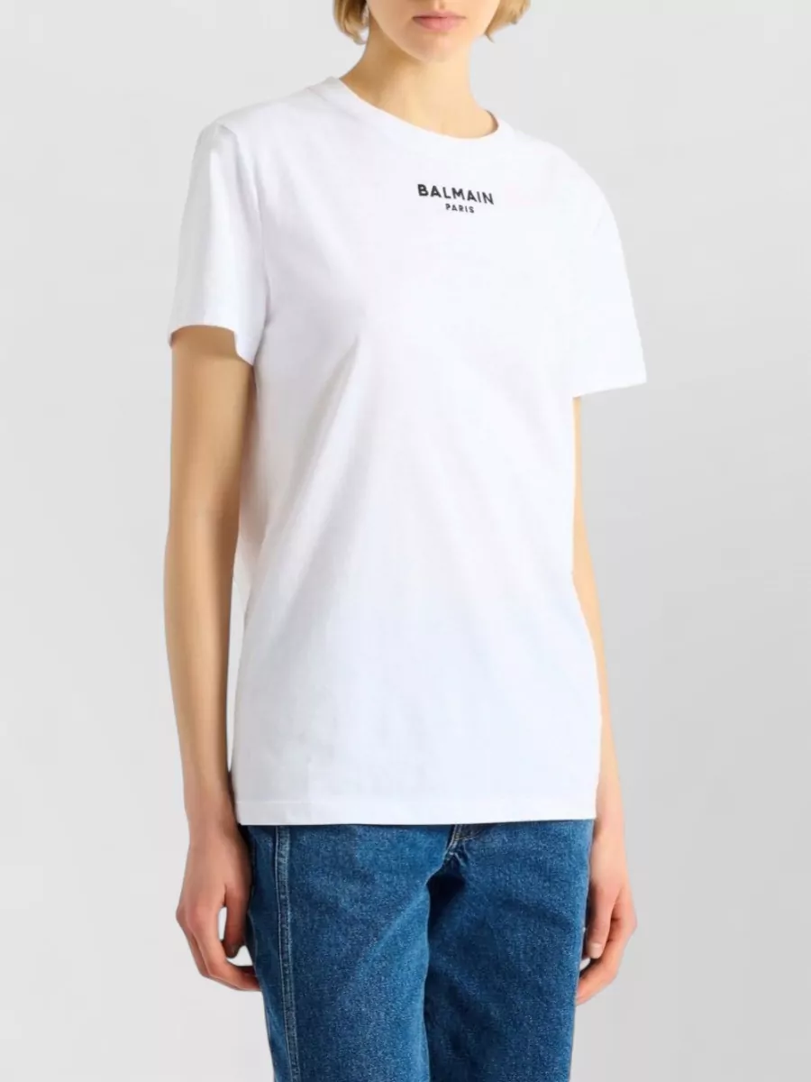 Balmain Cotton Logo-Embroidered T-Shirt