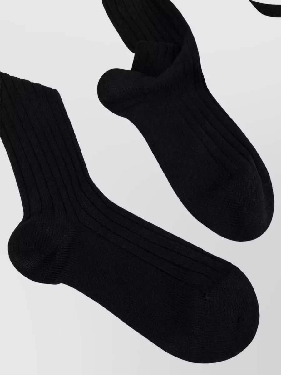 Ann Demeulemeester Cotton Knee-High Socks