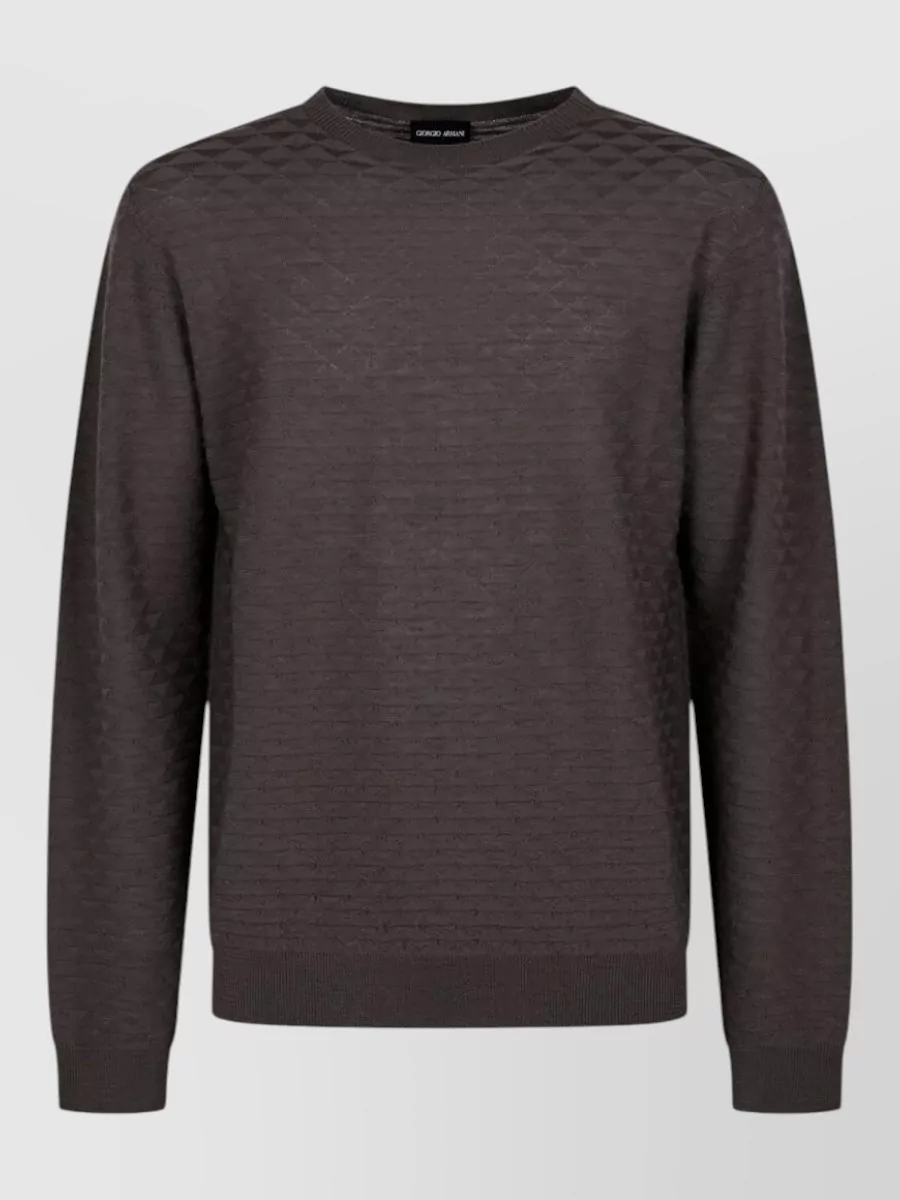 Giorgio Armani virgin wool crewneck sweater