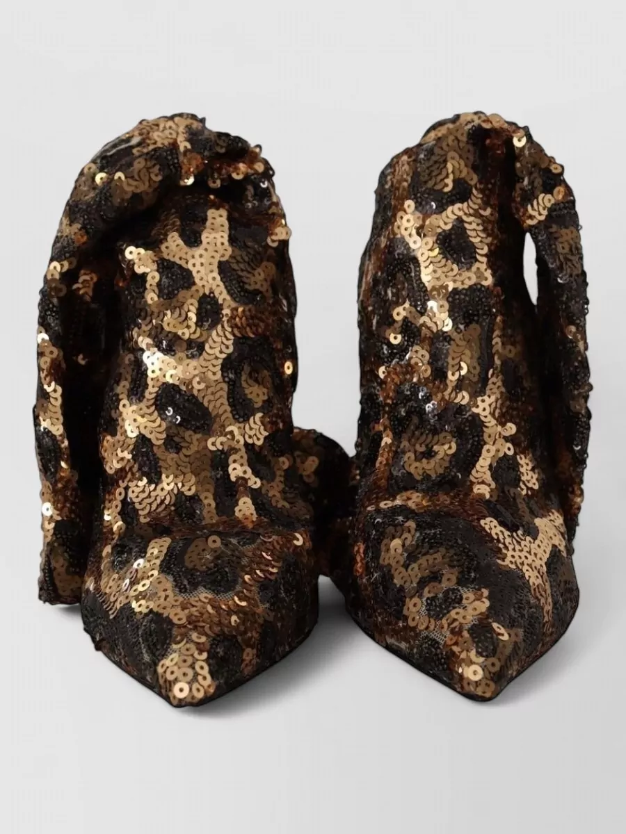 Dolce&Gabbana sequin leopard-print pumps