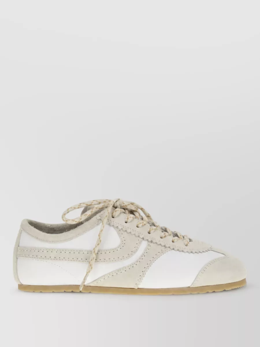 Dries Van Noten Leather Lace-Up Sneakers