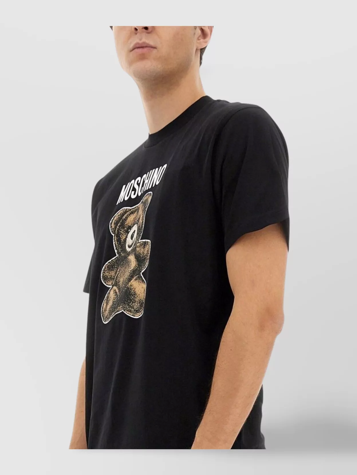 Moschino Graphic Print Bear T-Shirt With Short Sleeves