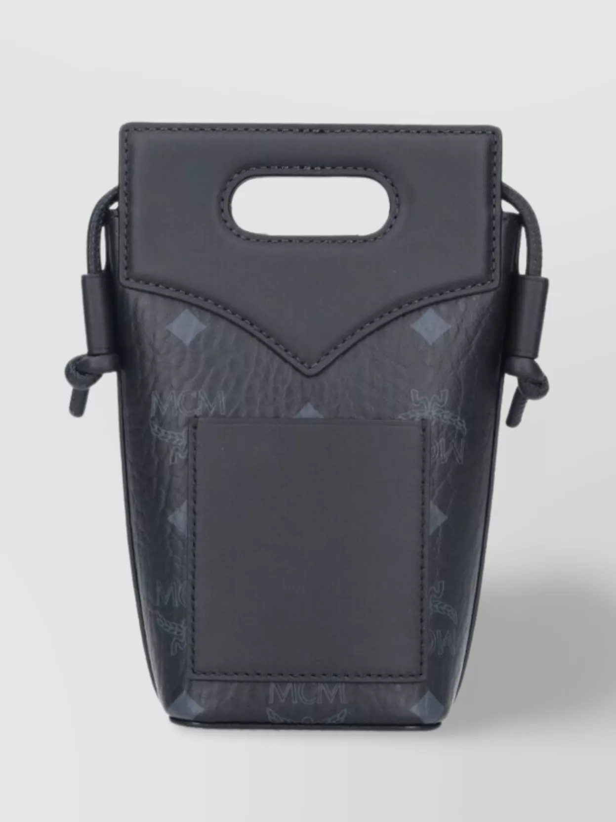Mcm Shoulder Bag With Front Pocket And Top Handle