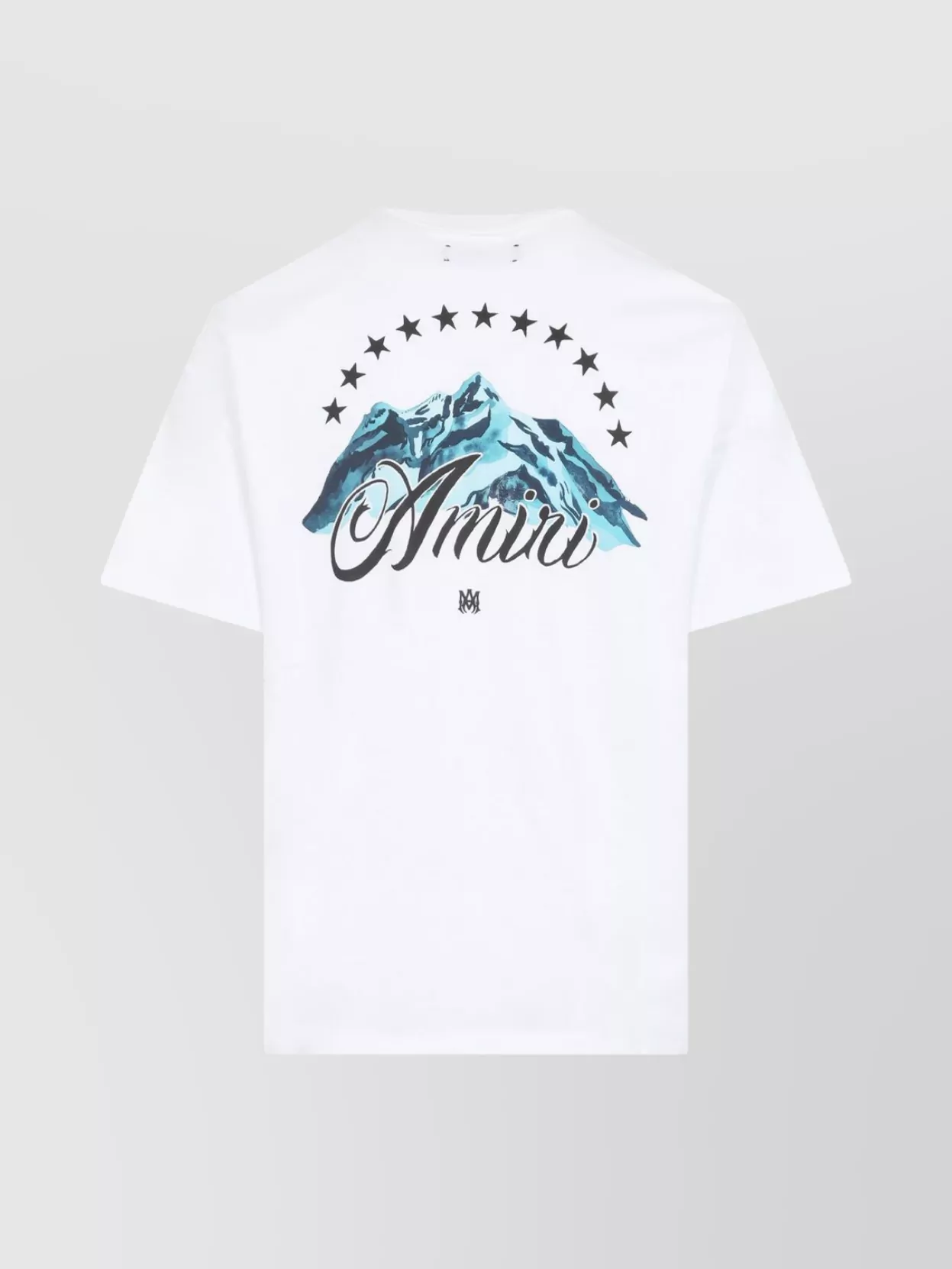 Amiri Mountain Graphic Short Sleeve T-shirt In White