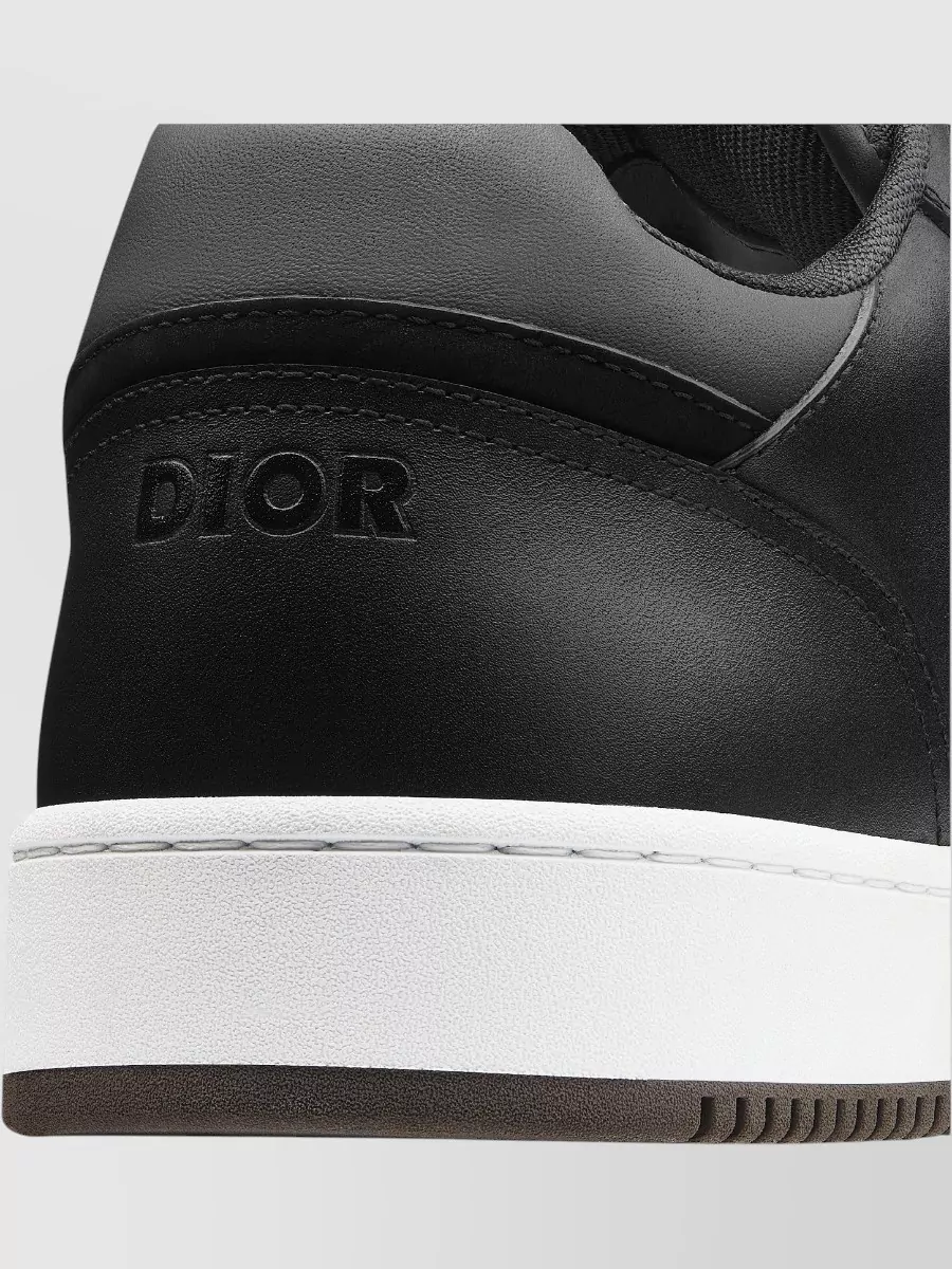 Christian Dior Low-Top Sneakers With Contrast Sole And Perforated Toe