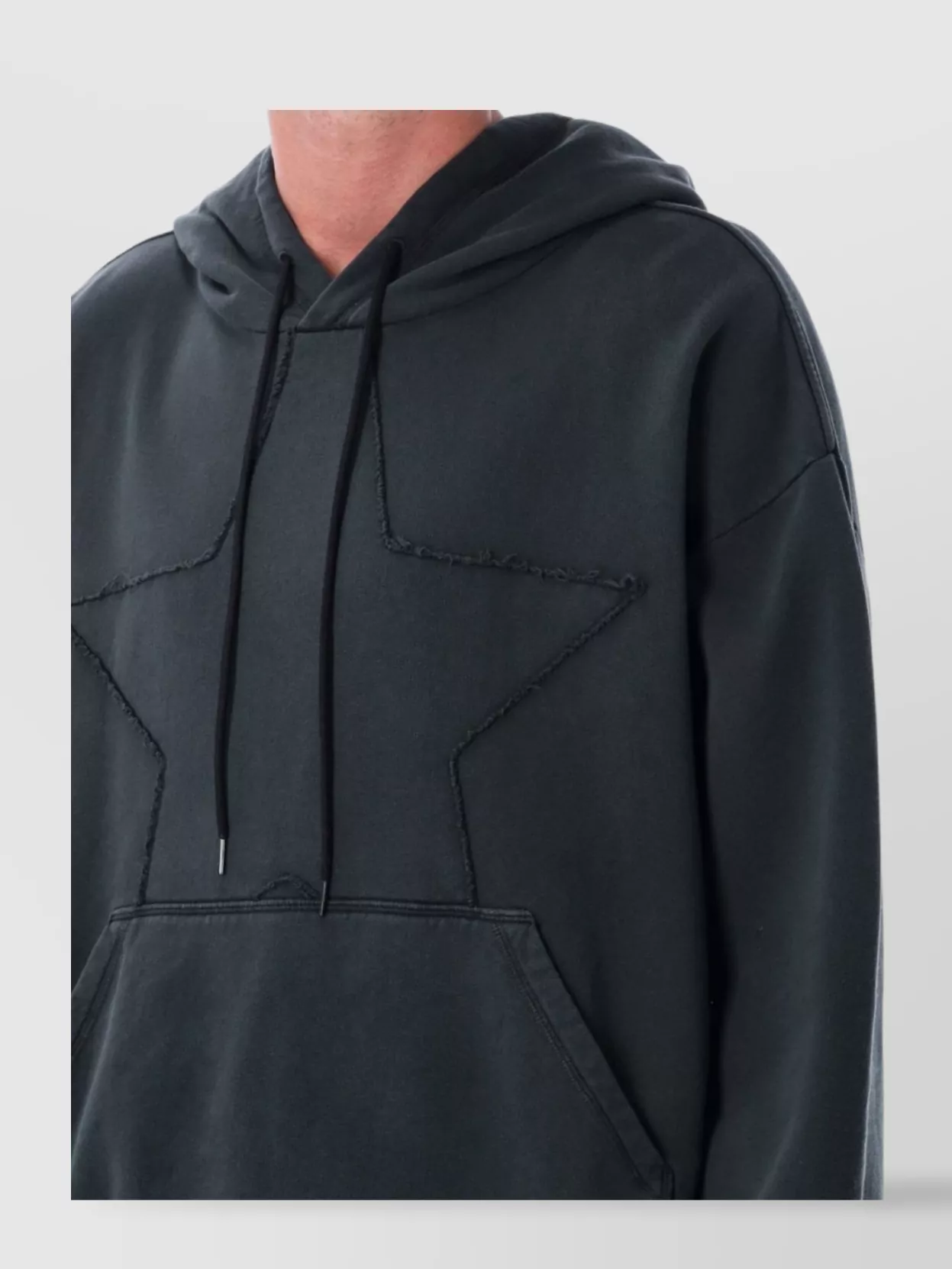 Mm6 Maison Margiela Star Motif Hooded Sweater With Front Pocket