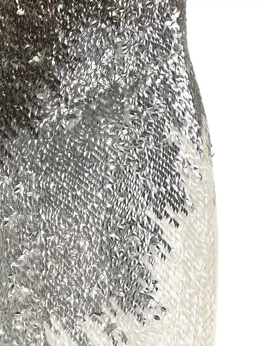Elisabetta Franchi Sequined Off-The-Shoulder Mini Dress