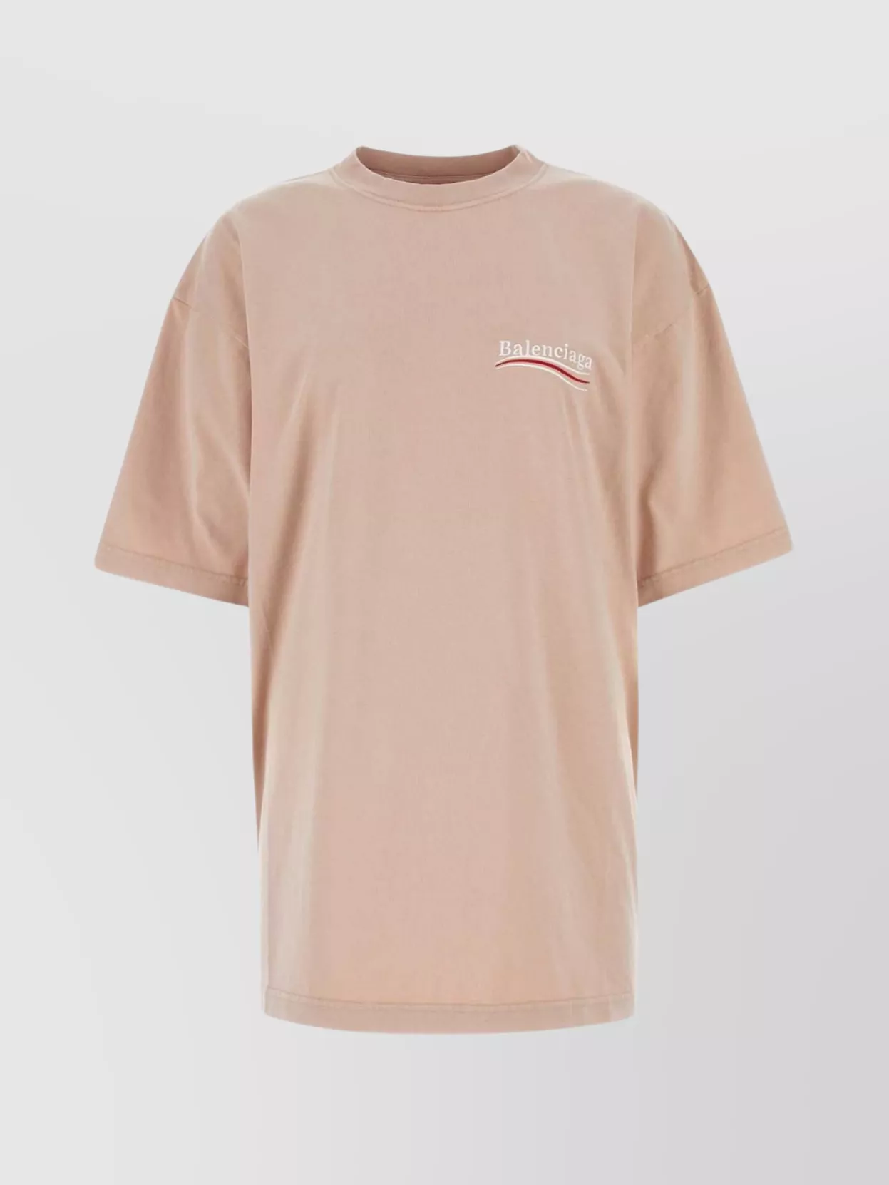 Shop Balenciaga Cotton Crew Neck Oversize T-shirt