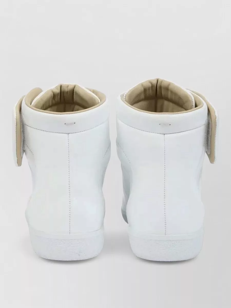 Maison Margiela Calf Leather Mid-Top Sneakers