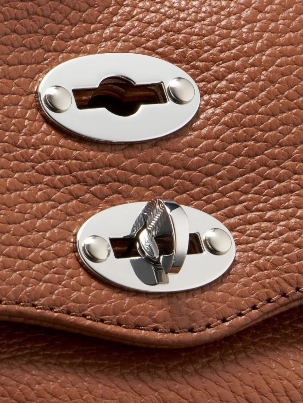 Zanellato Handmade Leather Shoulder Bag Top Handle In Brown