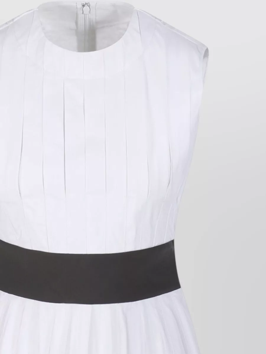 Tory Burch Pleated Cotton Midi Dress