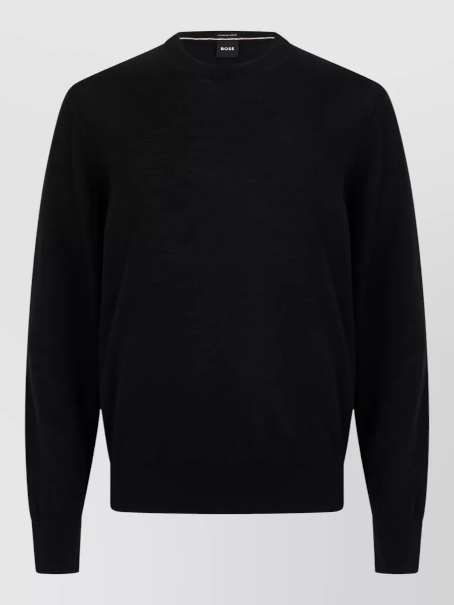 Boss virgin wool crew neck sweater