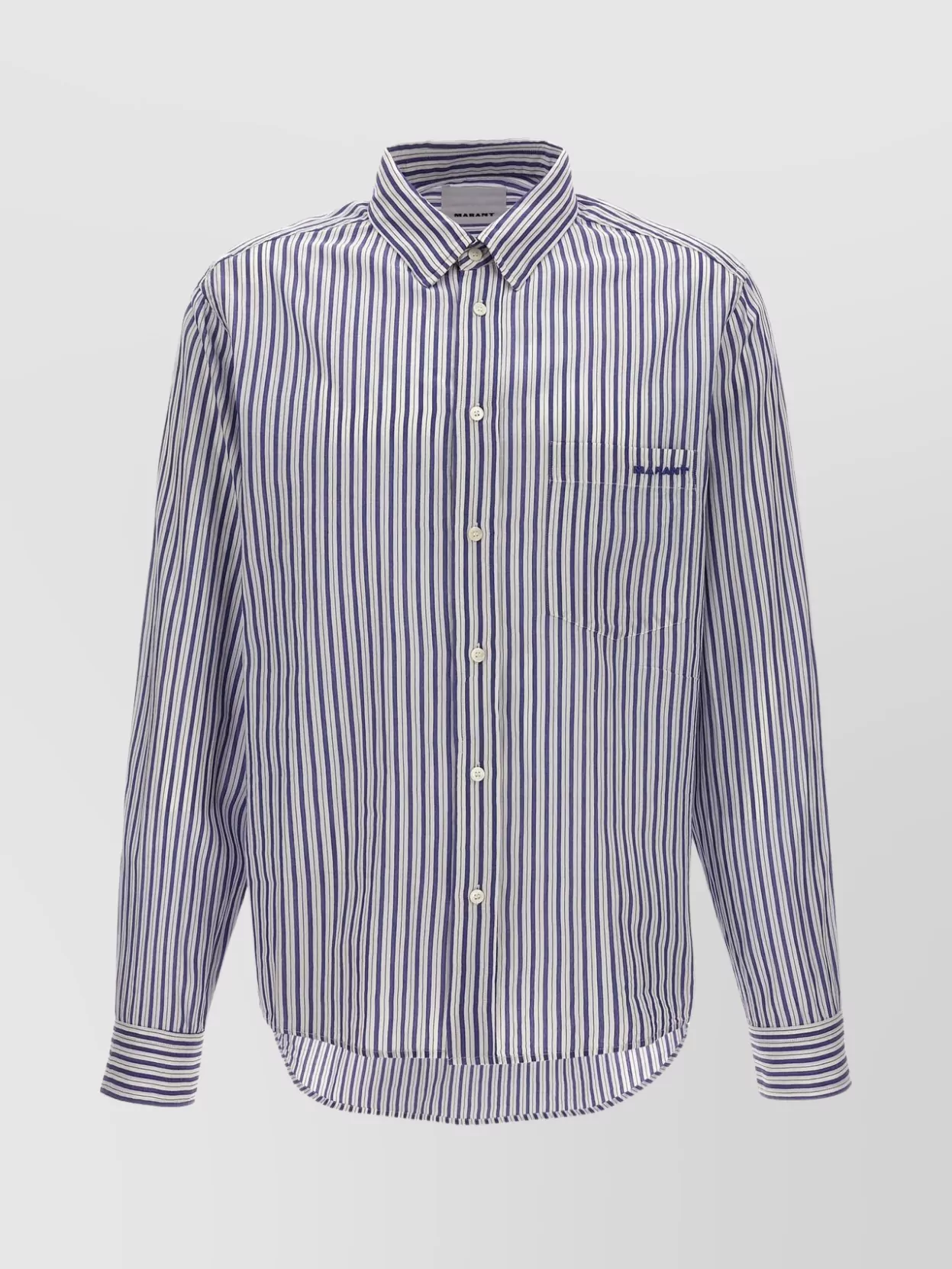 Shop Isabel Marant Shirt Striped Pattern Long Sleeves