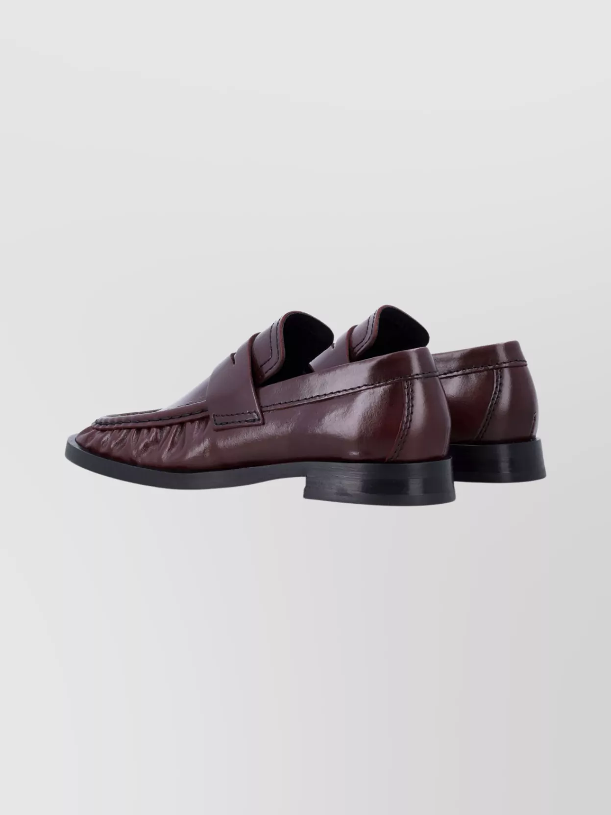 Miista Round Toe Lace-Up Leather Footwear