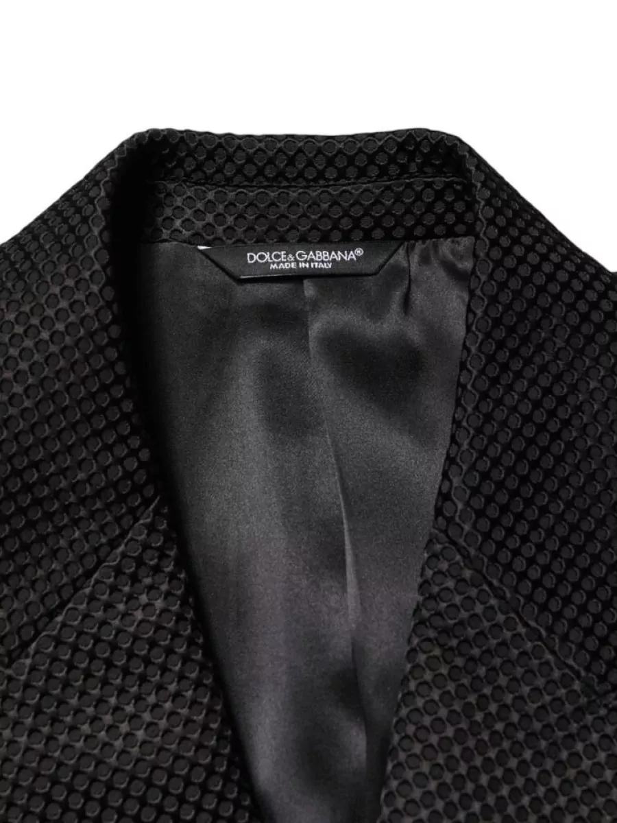 Dolce&Gabbana Silk Blend Double Breasted Blazer
