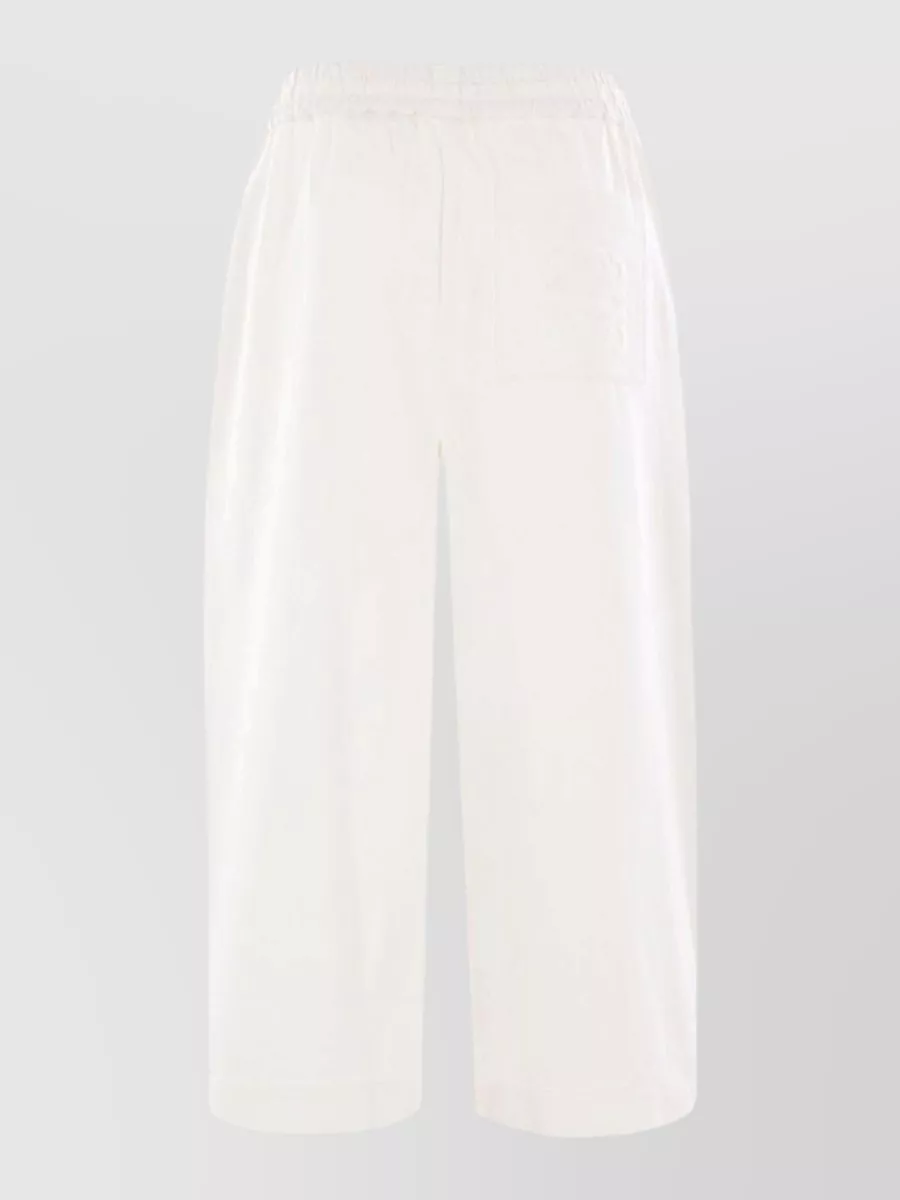 Loewe Paula's Ibiza Cotton Cropped Straight Leg Trousers