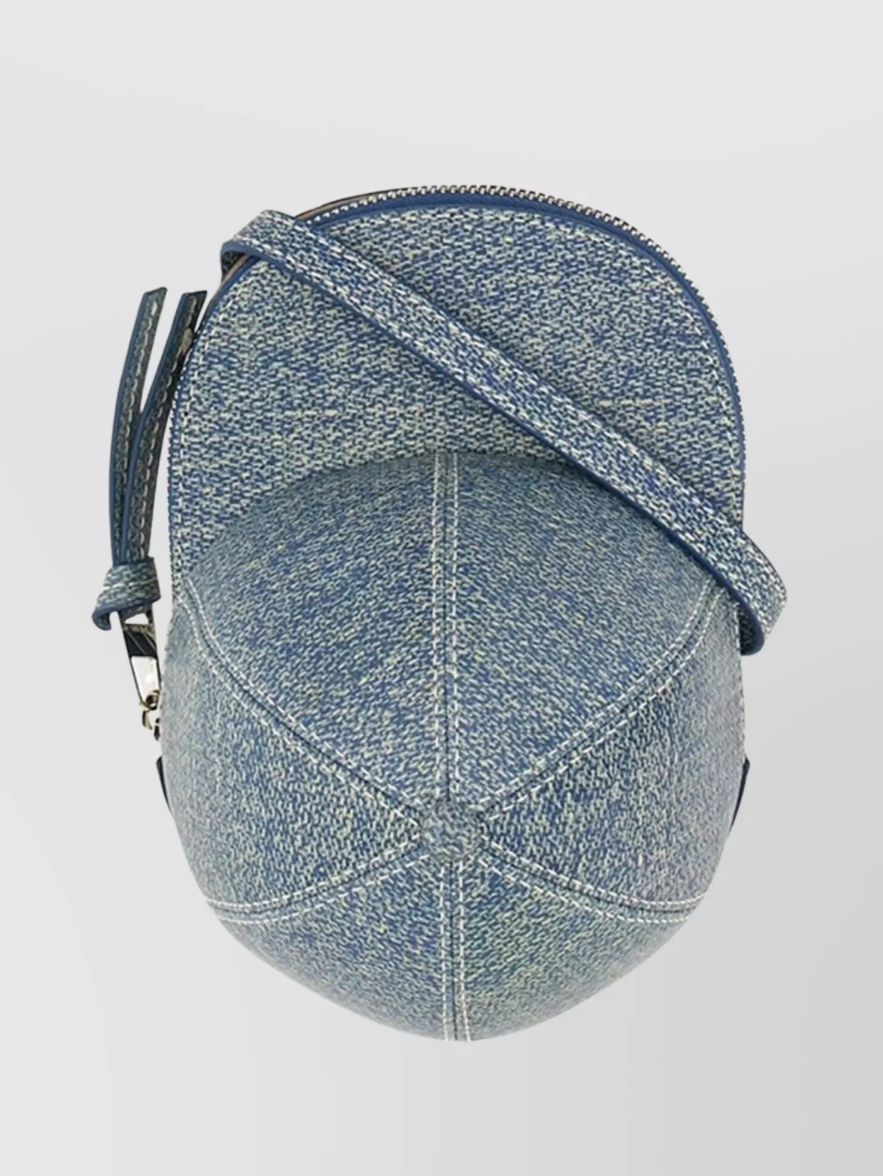 Jw Anderson "cap" Denim Texture Shoulder Bag