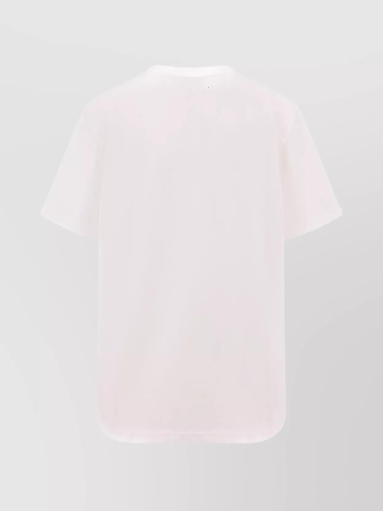 Coperni Crew Neck Ribbed Profiles Short Sleeves Cotton T-shirt In White
