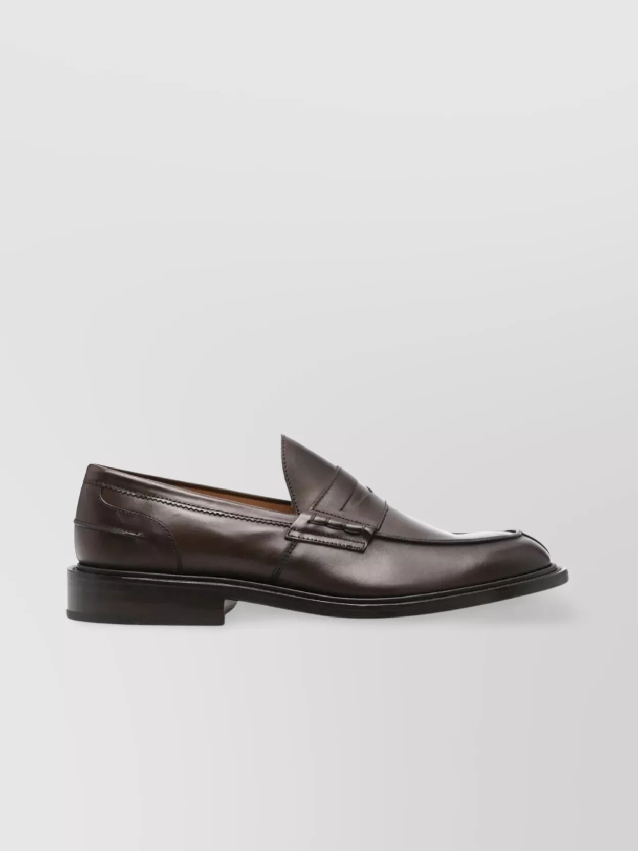 Tricker's Penny Strap Leather Sole Round Toe Loafer
