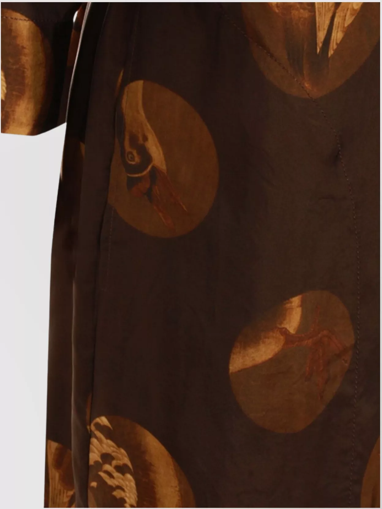 Uma Wang Abstract Pattern Dress Belted Waist