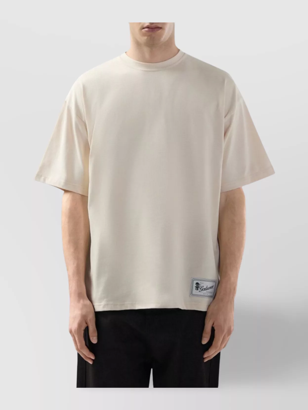 Gcds Graphic Back Print Cotton T-Shirt