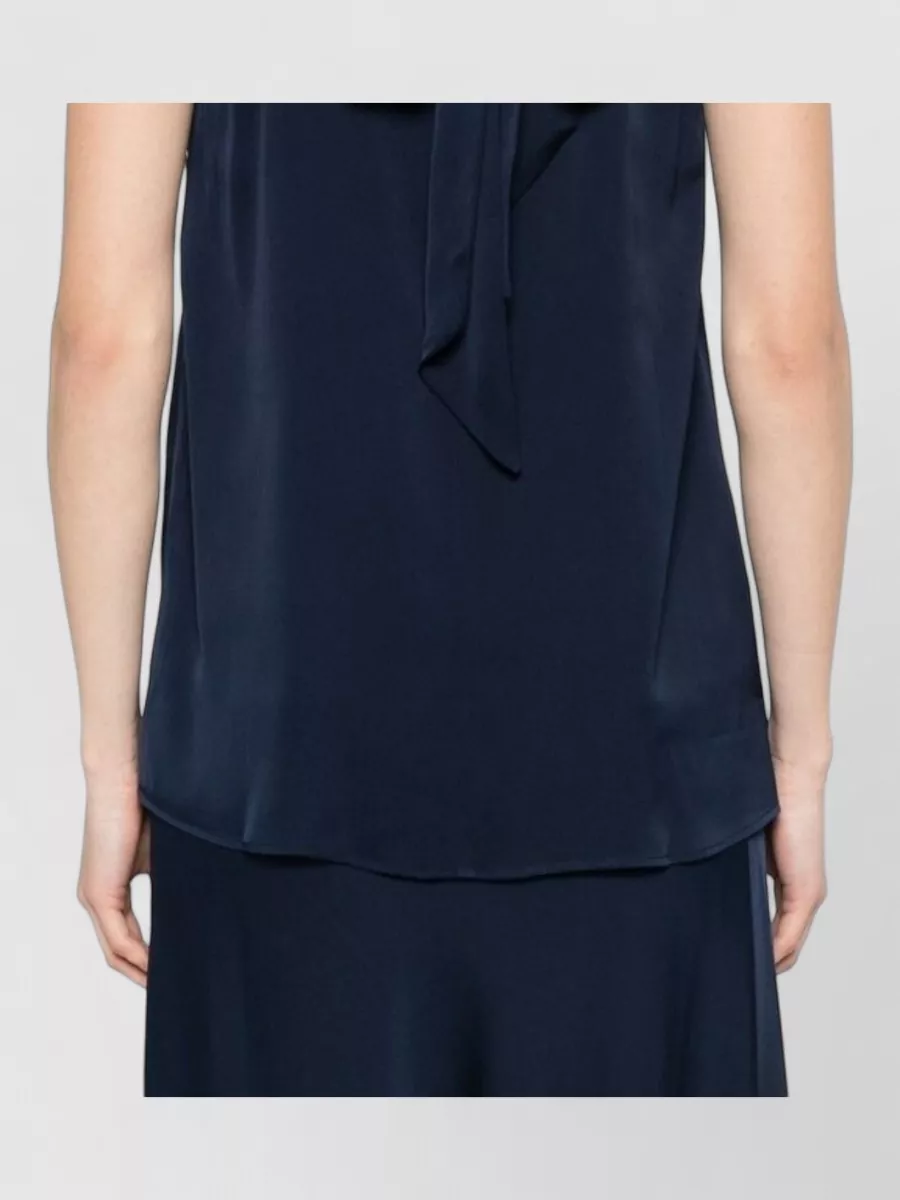 Silk95Five Silk Sleeveless High Neck Top