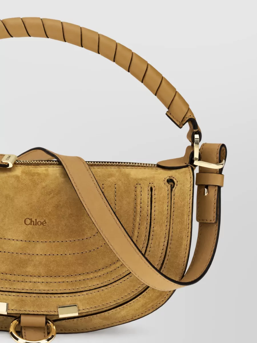 Chloé marcie leather clutch bag