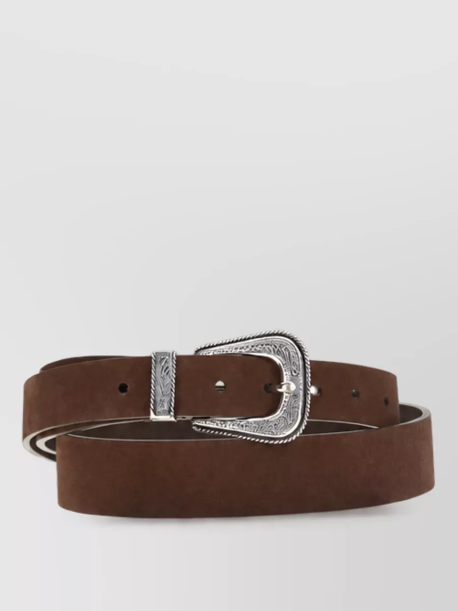 Brunello Cucinelli suede leather belt