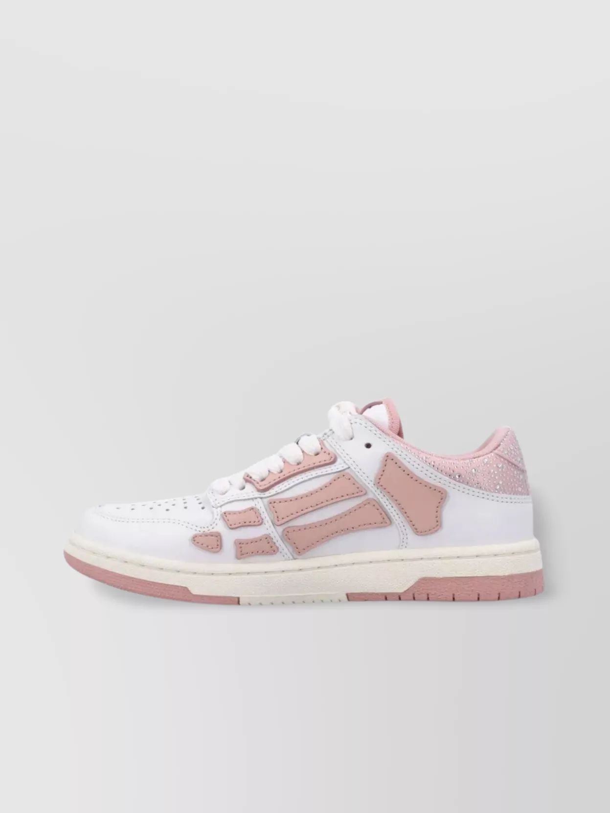 Amiri Satin Crystal Low Top Sneakers