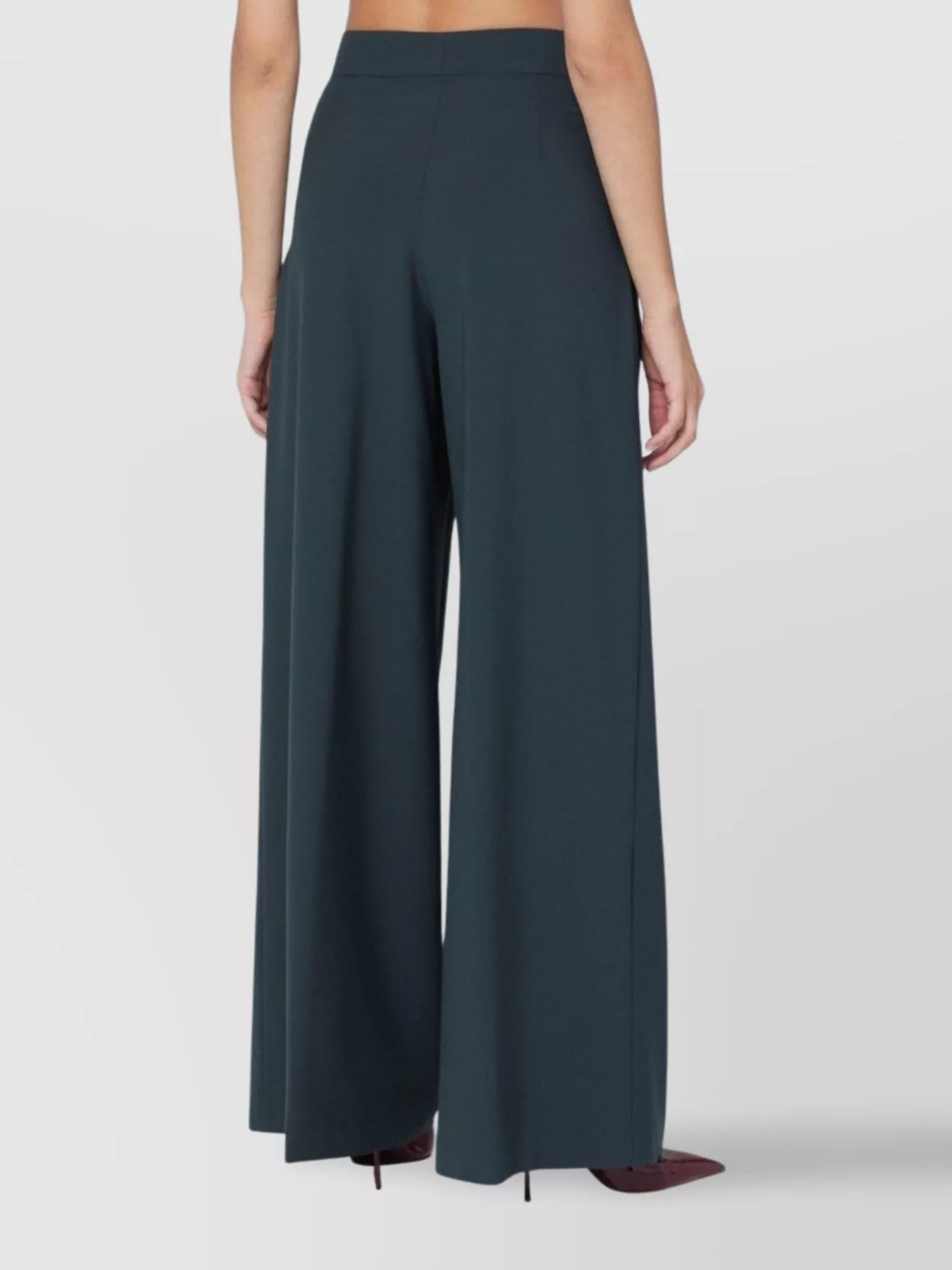 Dries Van Noten Wide-Leg High Waist Pants With Pleats