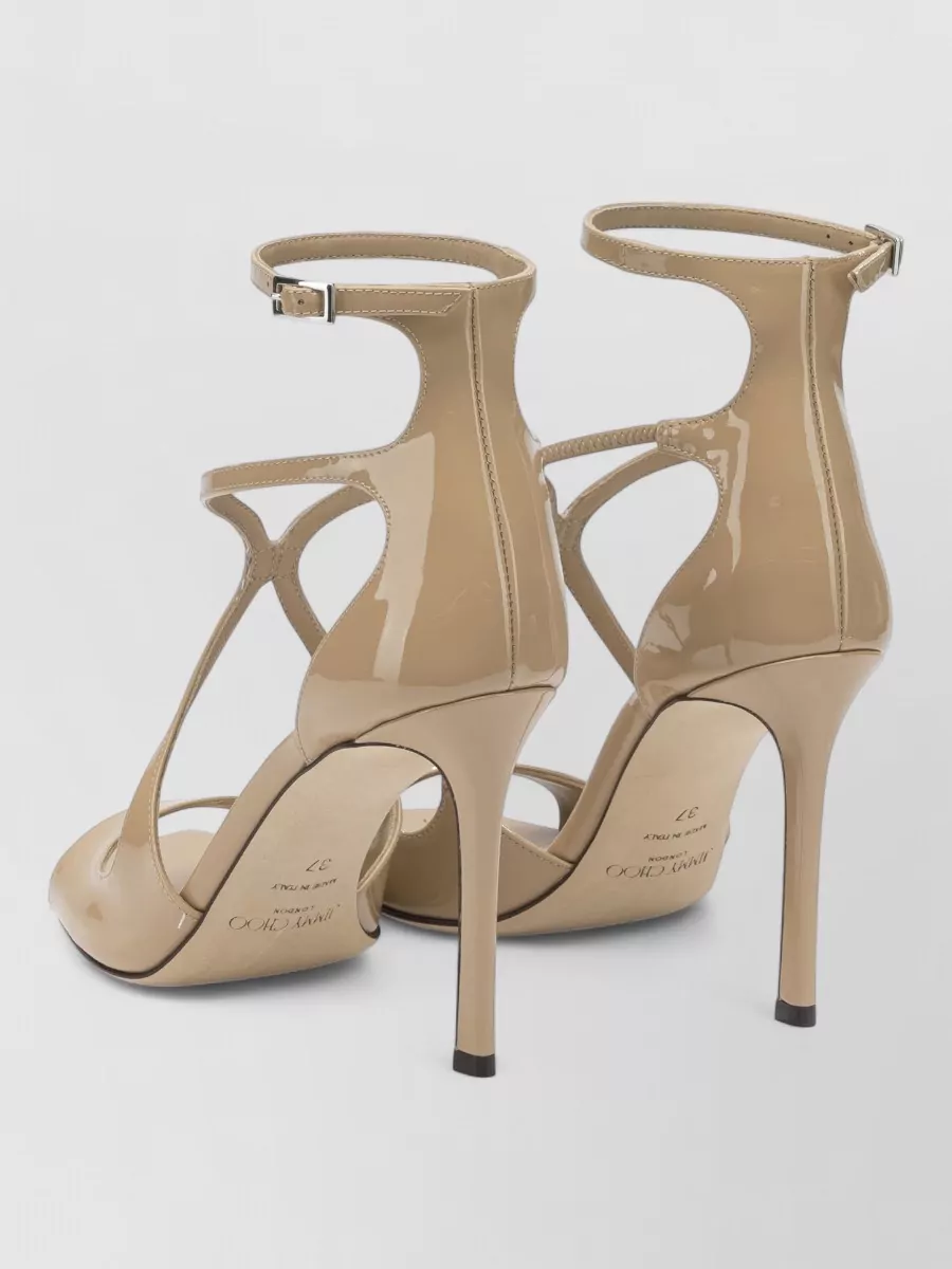 Jimmy Choo Azia 95Mm High Heel Strappy Sandals