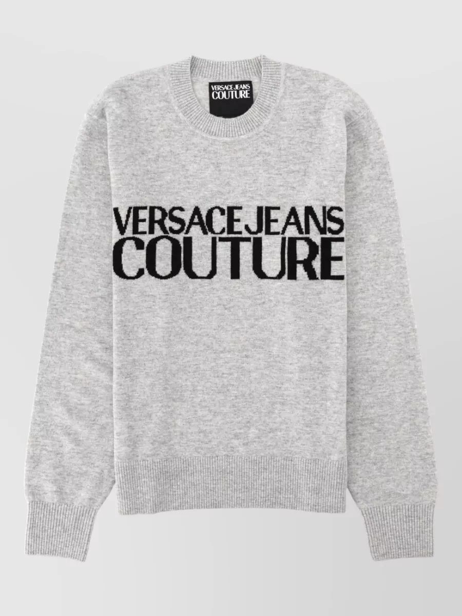 Versace Jeans Couture cashmere-blend logo-print sweater