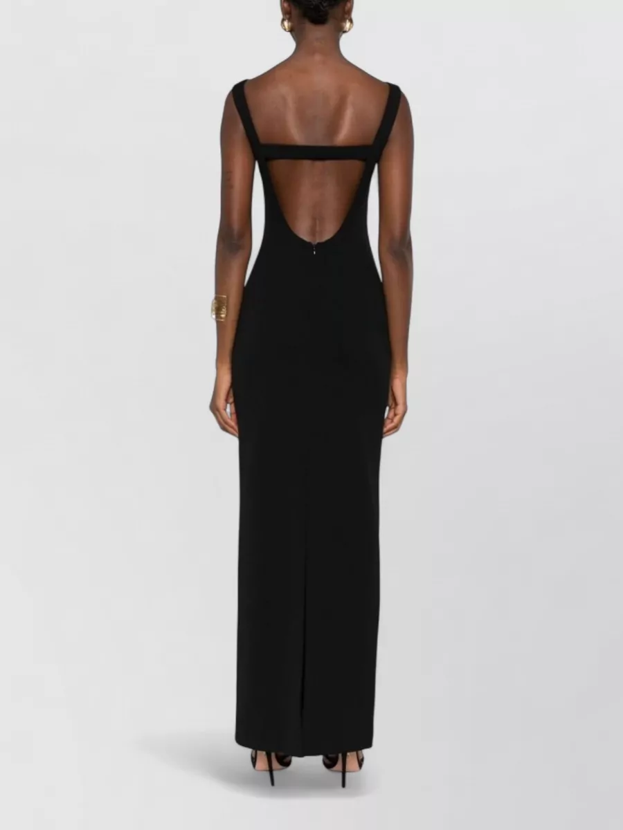 Solace London Sleeveless Boat Neck Maxi Dress