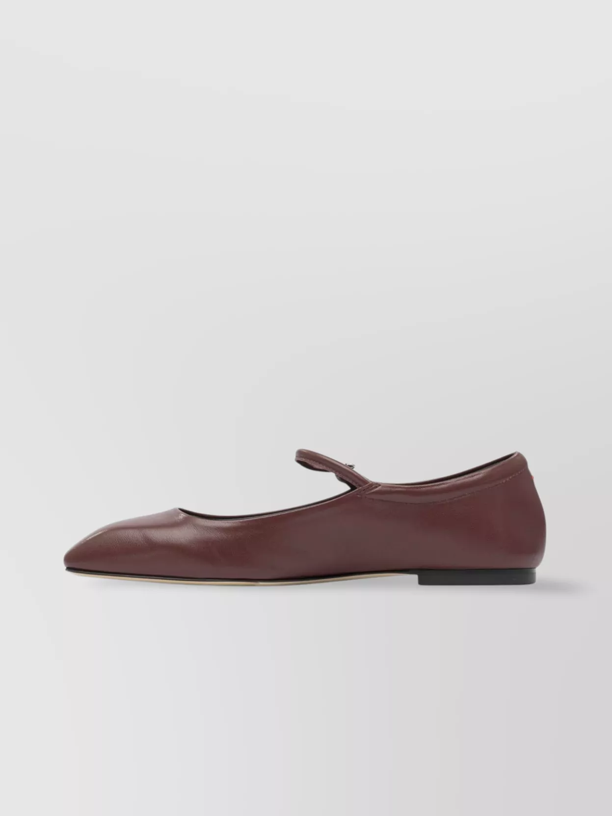 Aeyde Round Toe Buckle Detail Flat Sole Ballerinas