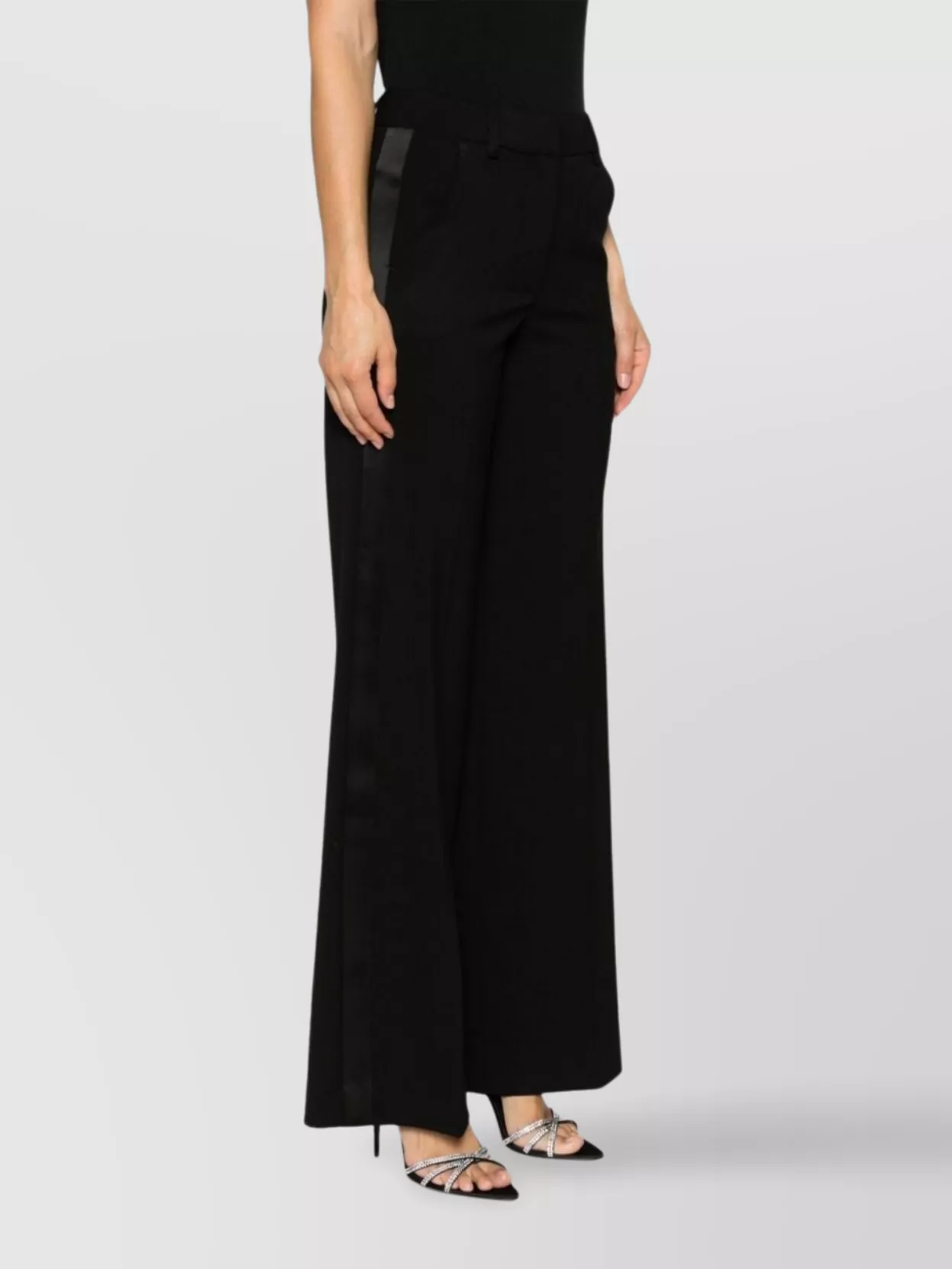 Parosh Straight Leg Wool Blend Trousers